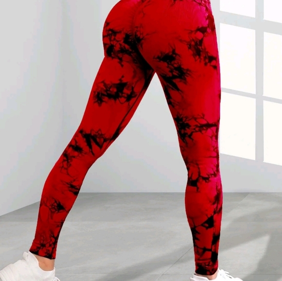 5 count tummy control scrunch leggings - Picture 3 of 7